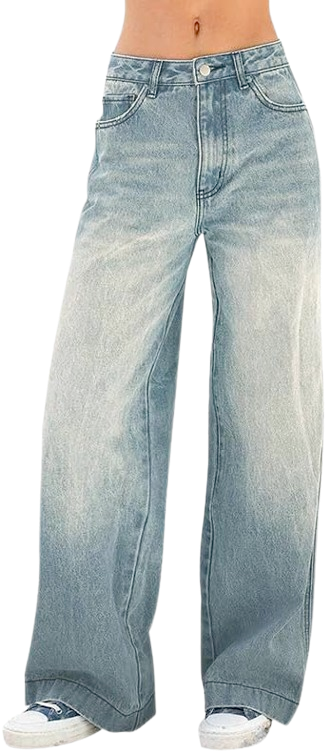 Women Baggy Jeans Mid-Low